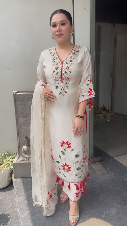 Bahaara Ivory Designer suit