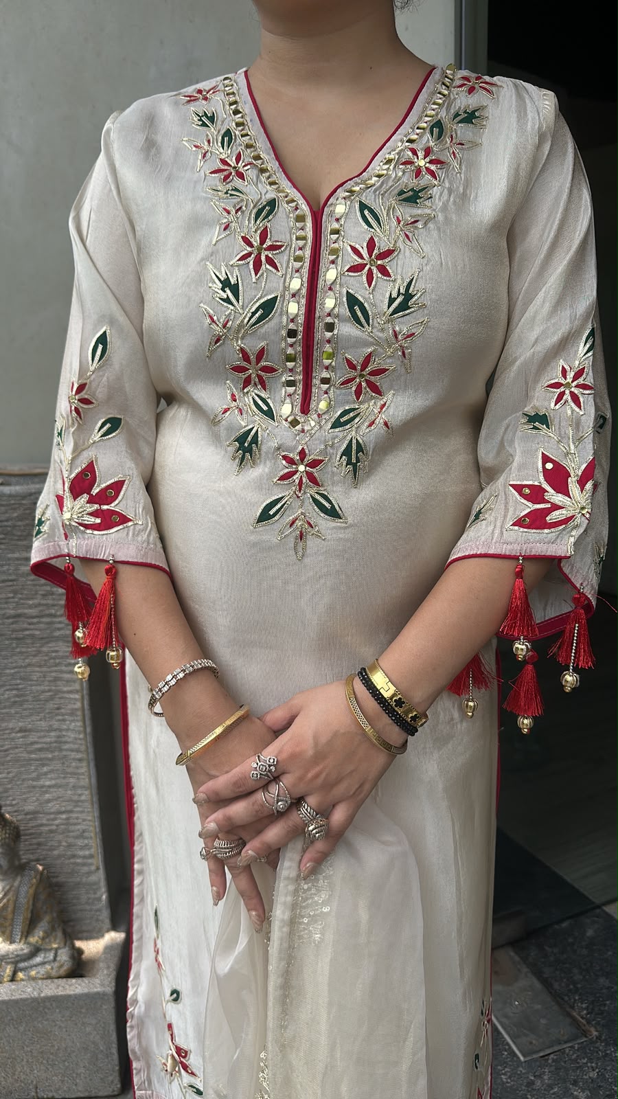 Bahaara Ivory Designer suit