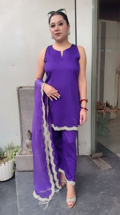 Tara jamun scalp Designer suit (sleeves can be attached)