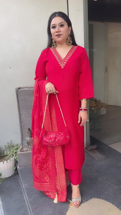 Pooja pink potli Designer Suit