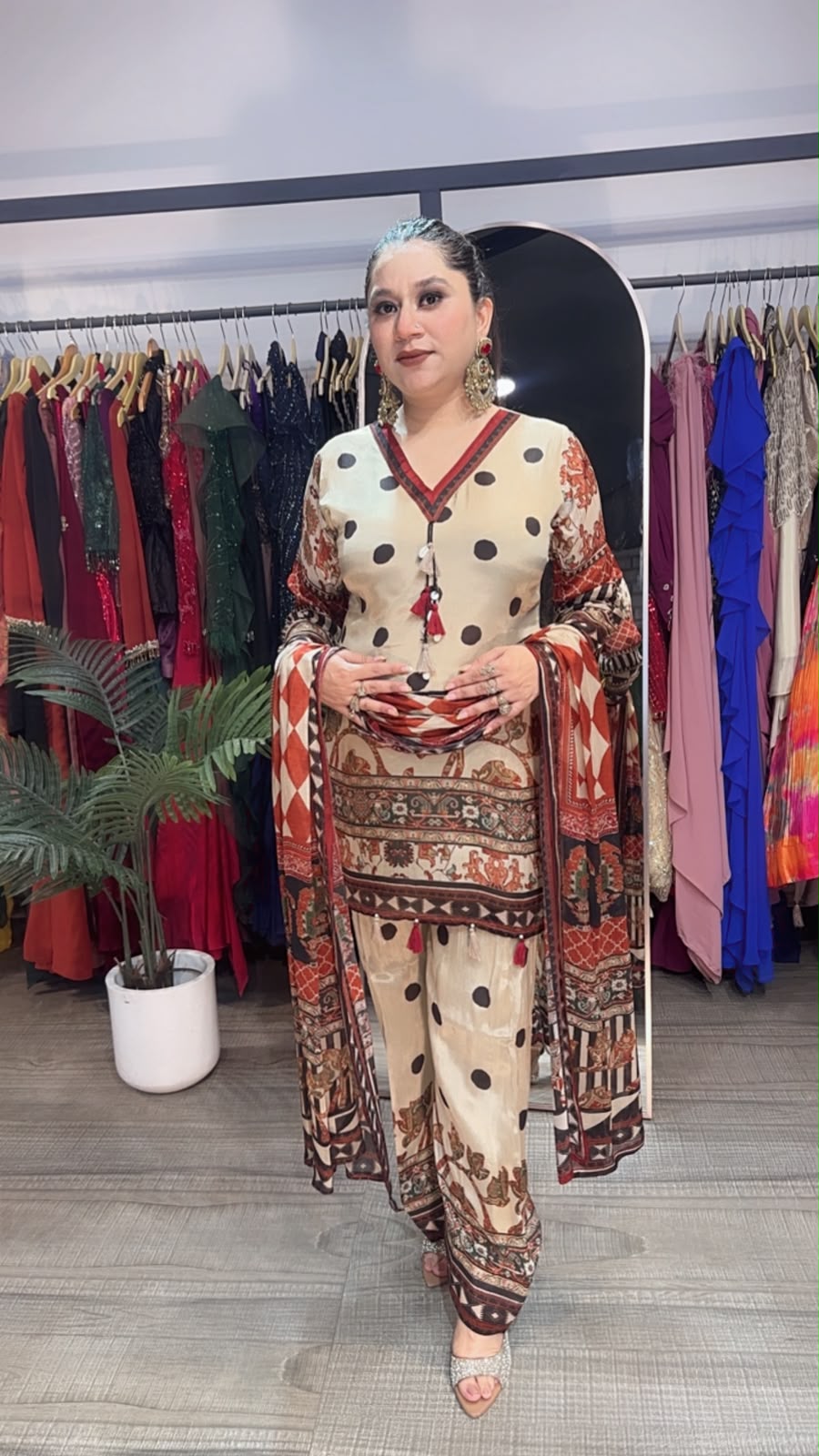 Jogi Digital Print Farshi Salwar Designer Suit