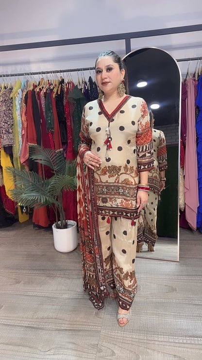 Jogi Digital Print Farshi Salwar Designer Suit