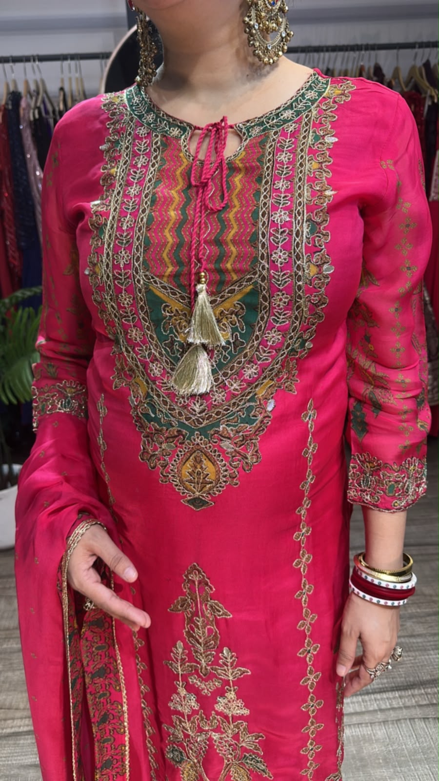 Falak Digital Print Zari work Designer Suit