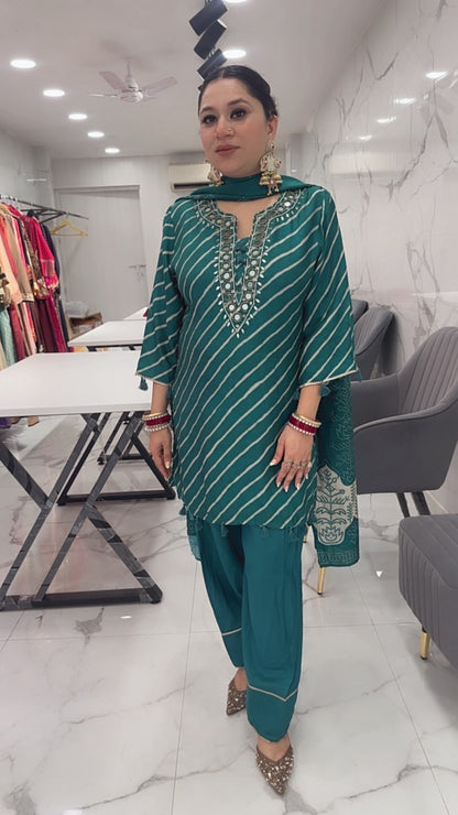 Devdas Rama Green Designer Farshi Salwar Suit