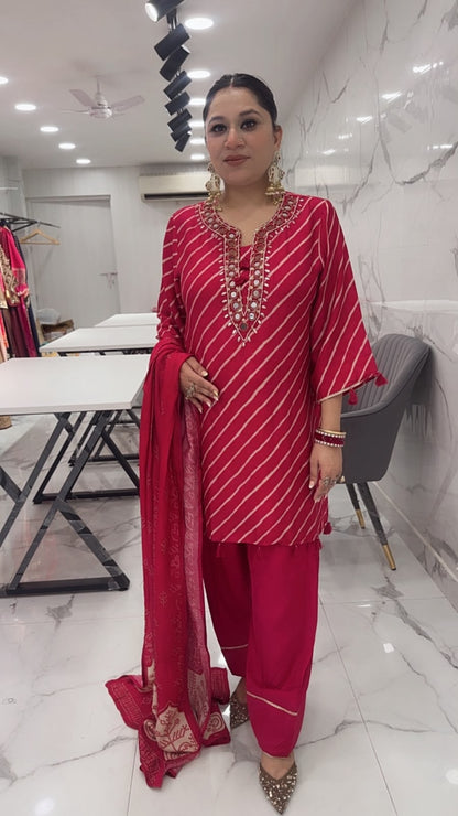 Devdas Red Designer Farshi Salwar Suit