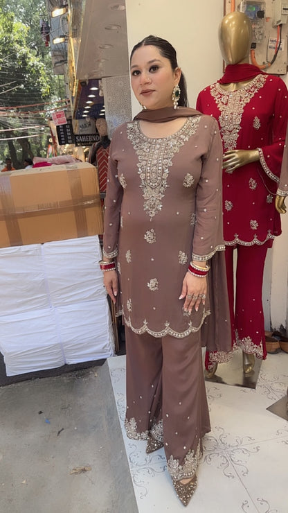 Haseena Mouse Handwork Designer Suit