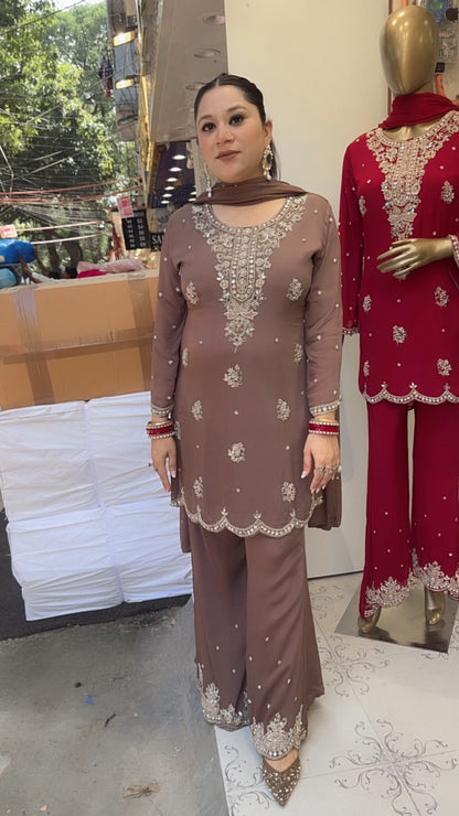 Haseena Mouse Handwork Designer Suit