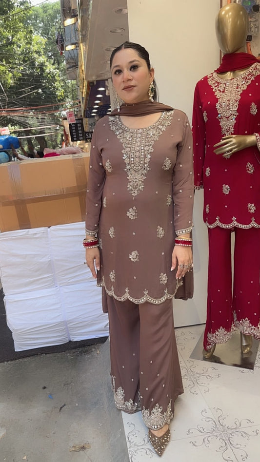 Haseena Mouse Handwork Designer Suit