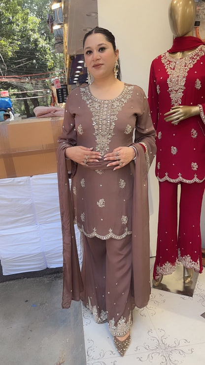 Haseena Mouse Handwork Designer Suit