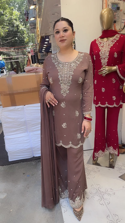 Haseena Mouse Handwork Designer Suit