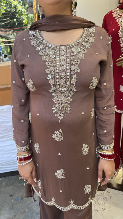 Haseena Mouse Handwork Designer Suit