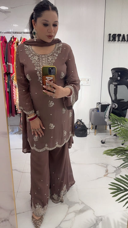 Haseena Mouse Handwork Designer Suit