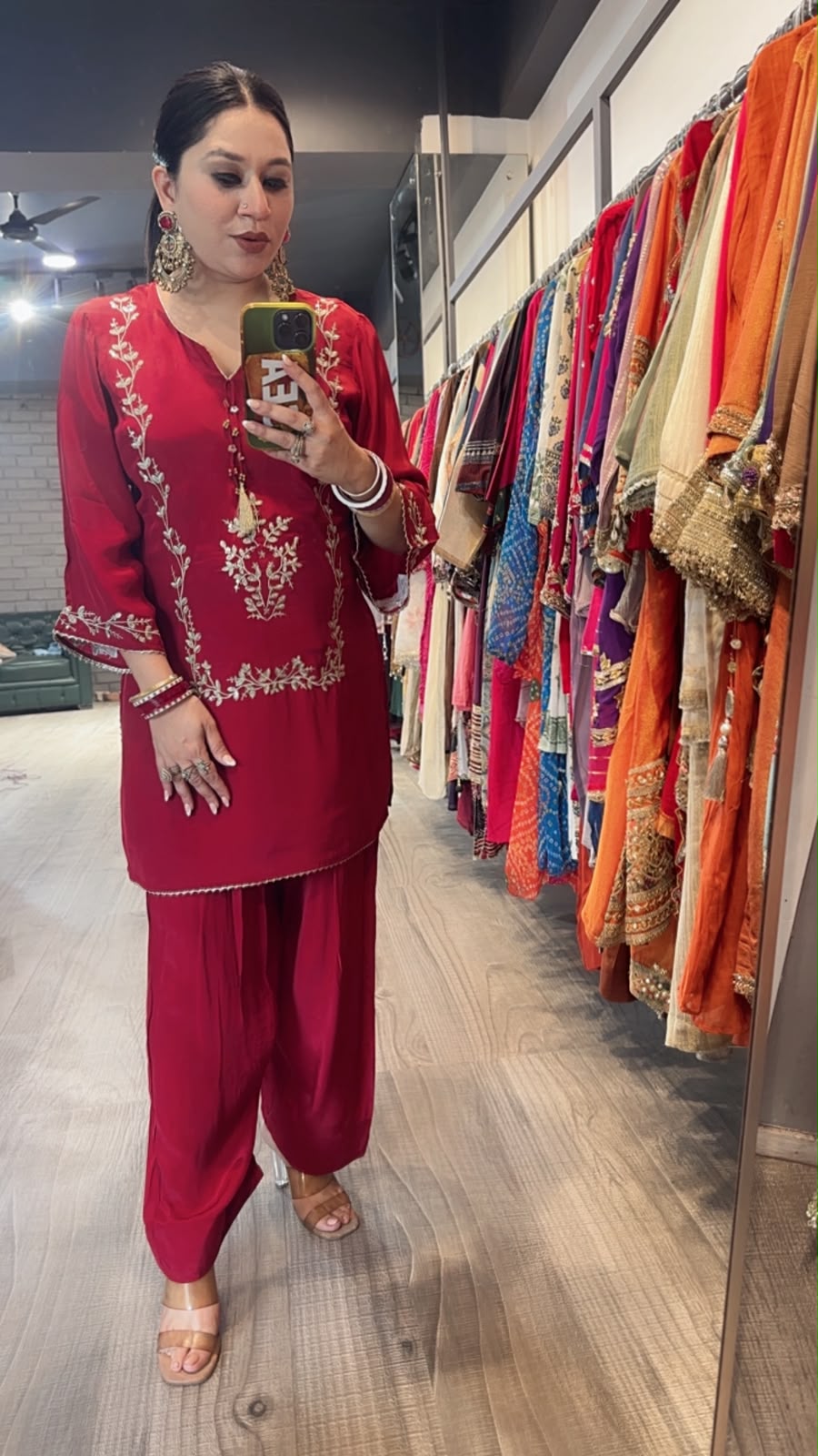 Zarrya Mahroon Designer Farshi Cordset