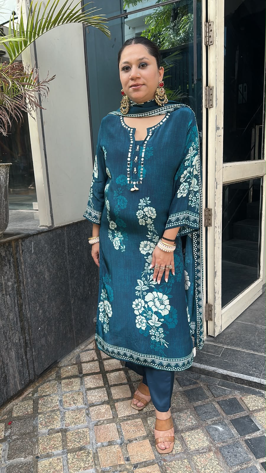 Alfaaz Digital Print Designer Suit