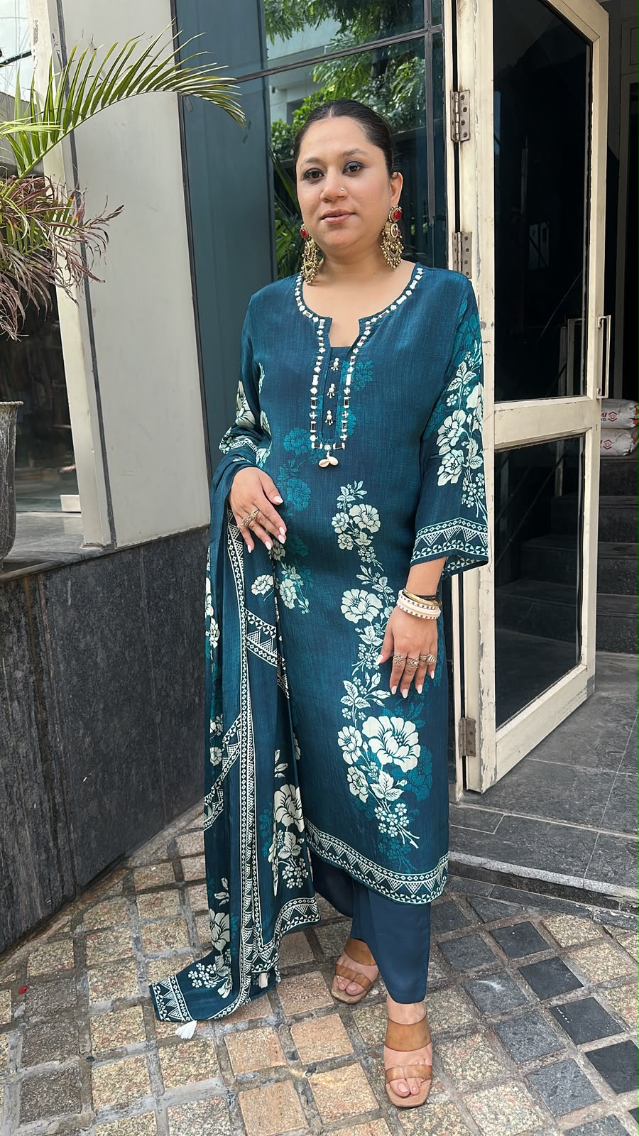 Alfaaz Digital Print Designer Suit