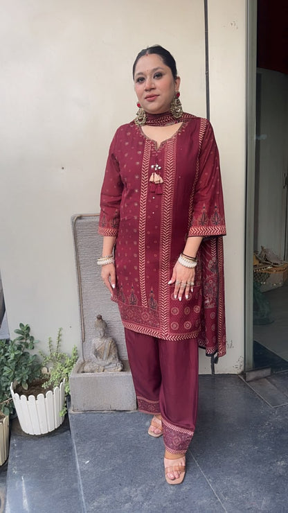 Roli Digital print Farshi Designer Suit