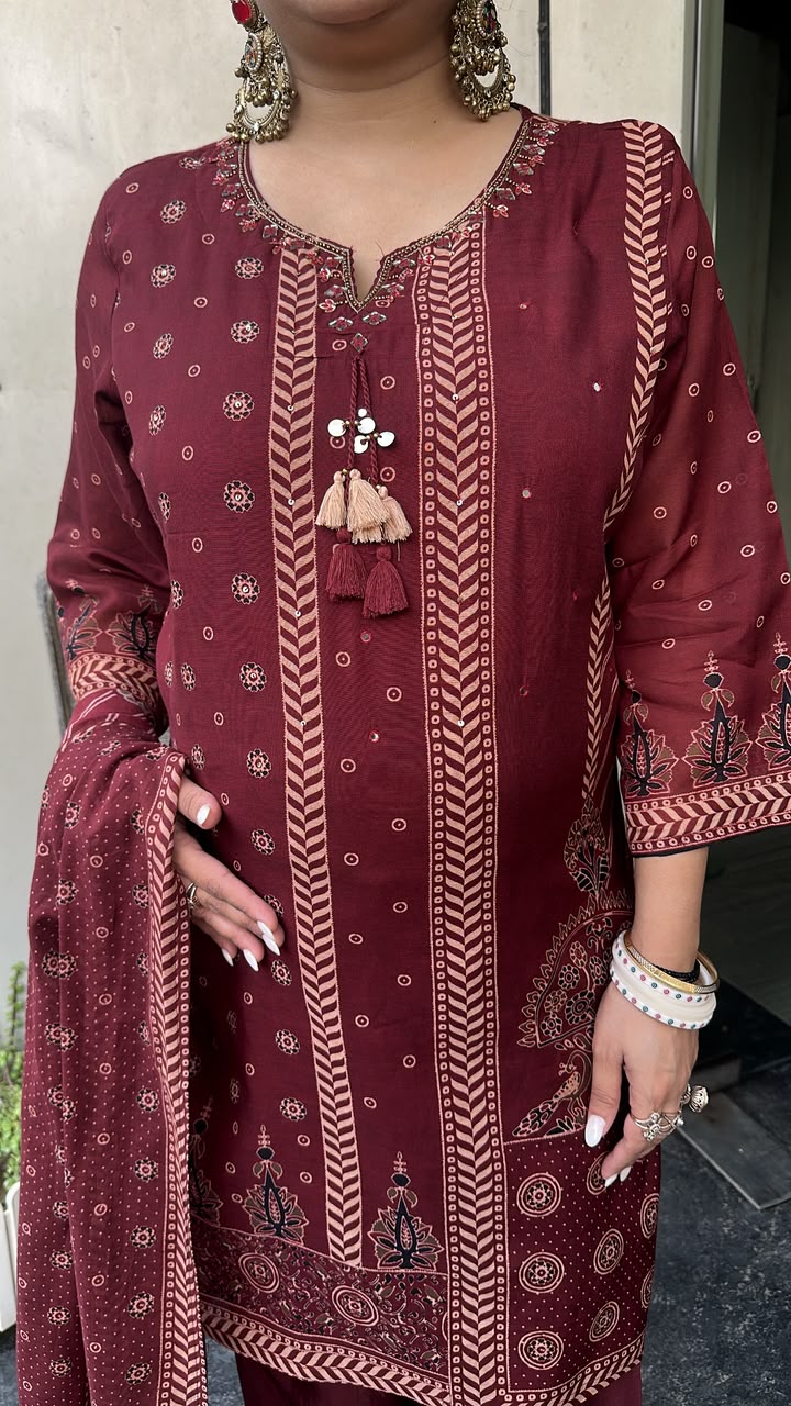 Roli Digital print Farshi Designer Suit