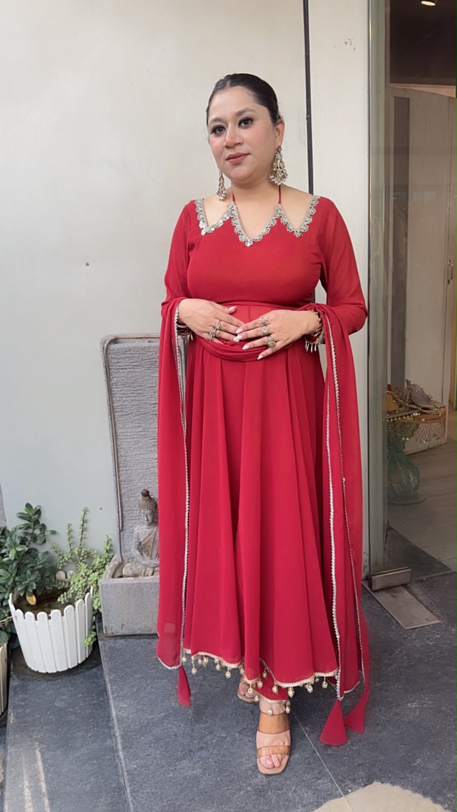 Shaddi Rust Designer Anarkali