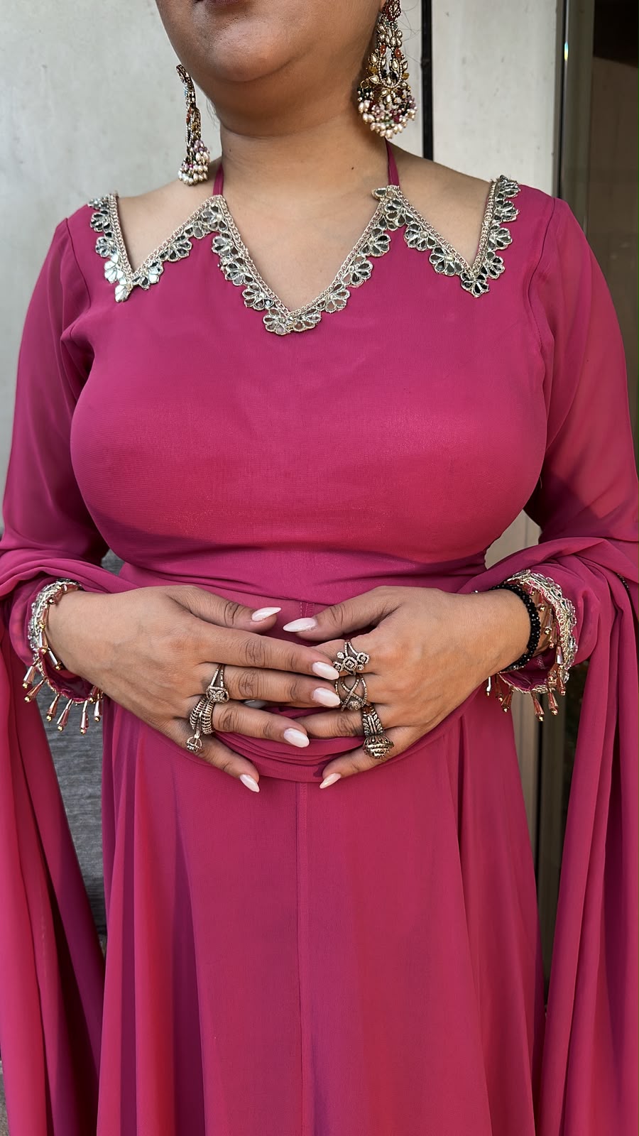 Shaddi pink Designer Anarkali