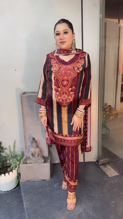 Padma Digital Print Designer Suit