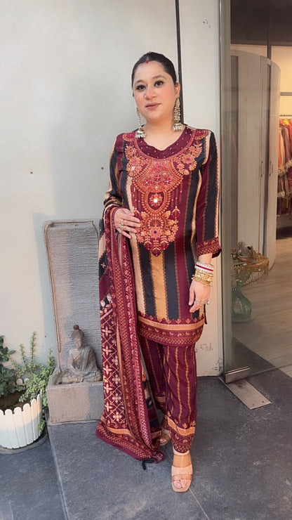 Padma Digital Print Designer Suit