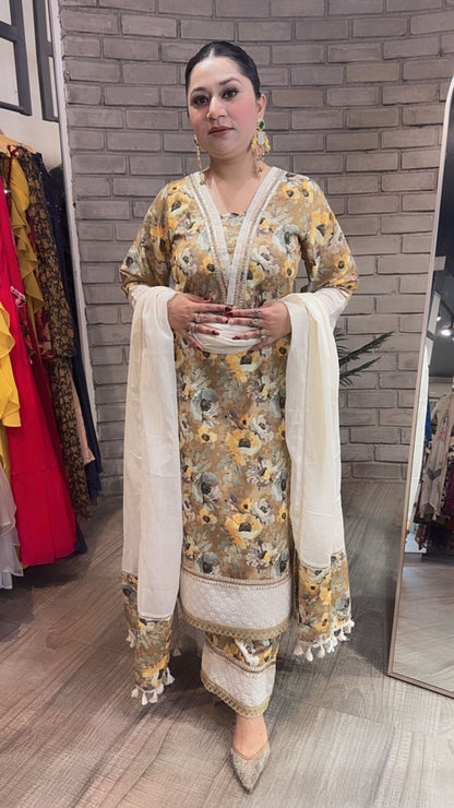 Bohame Cotton Digital Designer Suit